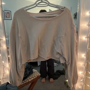 Free People Cropped Sweatshirt